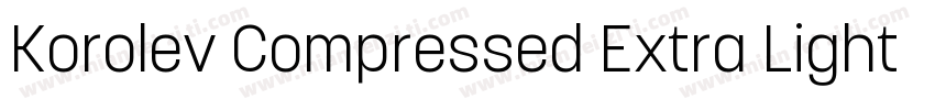 Korolev Compressed Extra Light字体转换